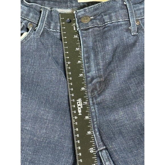 Levi 505 Jeans Women's Size 30 Straight Leg Dark Wash 28" Inseam 10" Rise - Picture 5 of 8